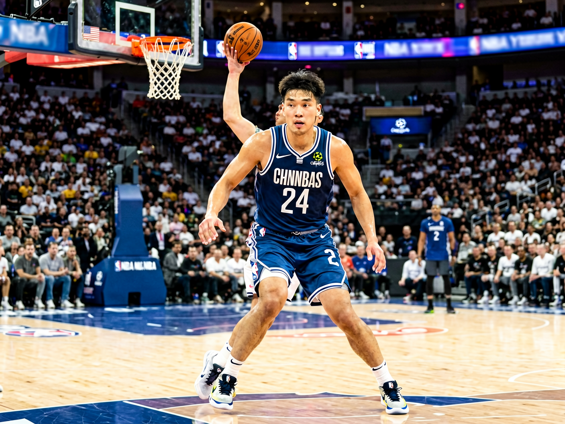 篮球赛事直播场景，NBA比赛精彩瞬间